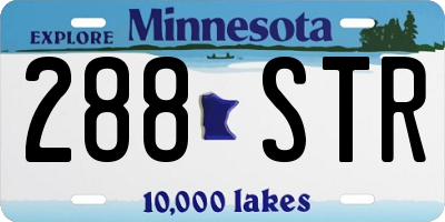 MN license plate 288STR