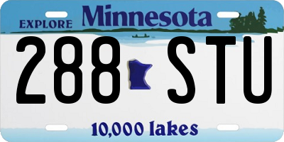 MN license plate 288STU