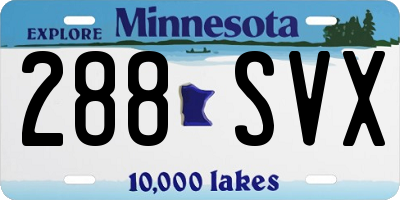MN license plate 288SVX