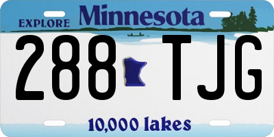 MN license plate 288TJG
