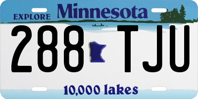 MN license plate 288TJU