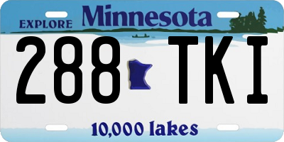 MN license plate 288TKI