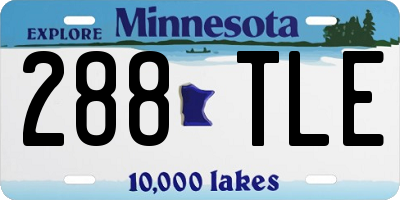 MN license plate 288TLE
