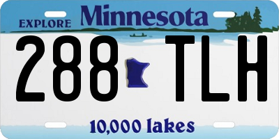 MN license plate 288TLH