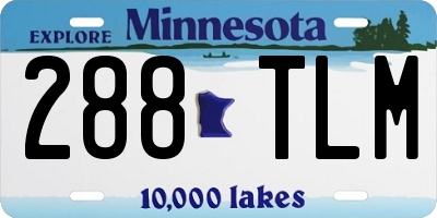 MN license plate 288TLM