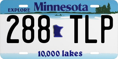 MN license plate 288TLP