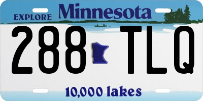 MN license plate 288TLQ