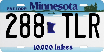 MN license plate 288TLR