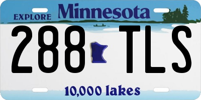 MN license plate 288TLS