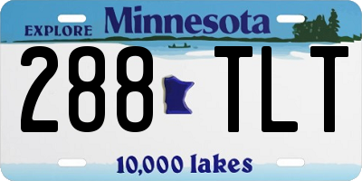 MN license plate 288TLT