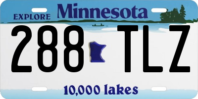 MN license plate 288TLZ