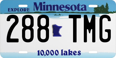 MN license plate 288TMG