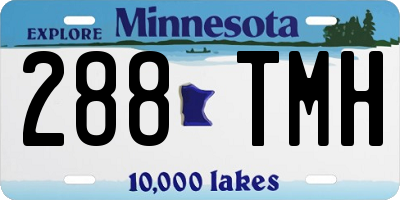 MN license plate 288TMH