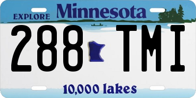 MN license plate 288TMI