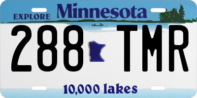 MN license plate 288TMR