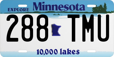 MN license plate 288TMU