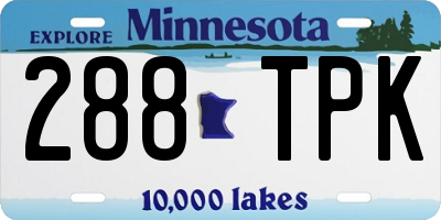 MN license plate 288TPK
