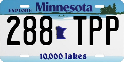 MN license plate 288TPP