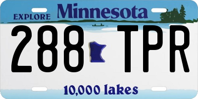 MN license plate 288TPR