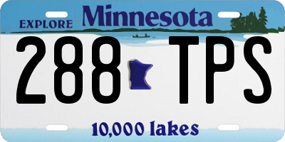 MN license plate 288TPS