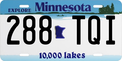 MN license plate 288TQI