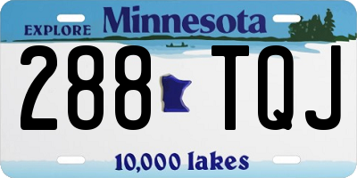 MN license plate 288TQJ