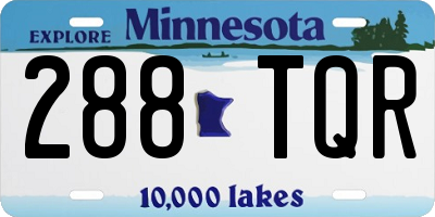 MN license plate 288TQR