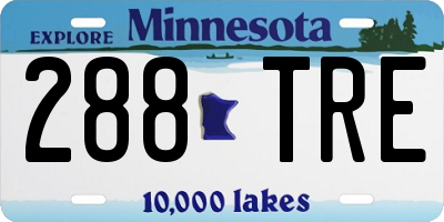 MN license plate 288TRE