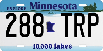MN license plate 288TRP
