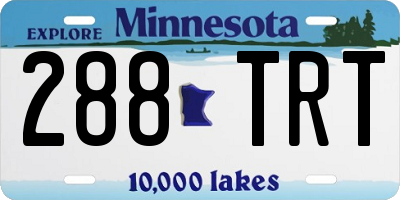 MN license plate 288TRT