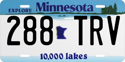 MN license plate 288TRV