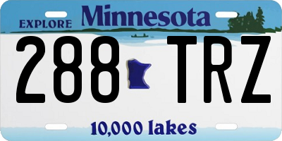 MN license plate 288TRZ