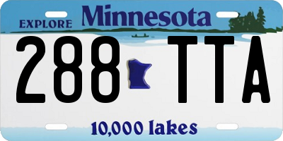 MN license plate 288TTA