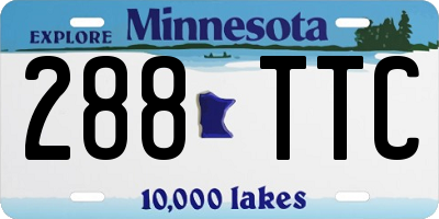 MN license plate 288TTC
