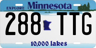 MN license plate 288TTG