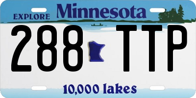 MN license plate 288TTP