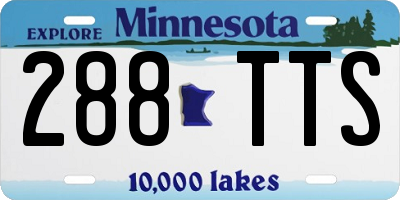 MN license plate 288TTS