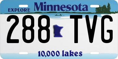 MN license plate 288TVG