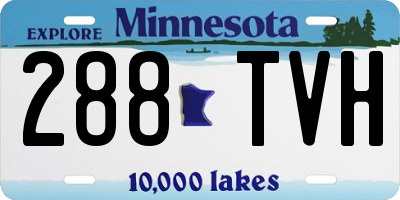 MN license plate 288TVH