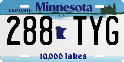 MN license plate 288TYG