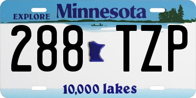 MN license plate 288TZP