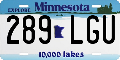 MN license plate 289LGU