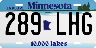MN license plate 289LHG
