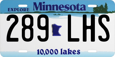 MN license plate 289LHS