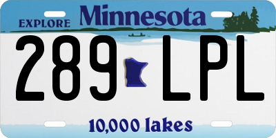 MN license plate 289LPL