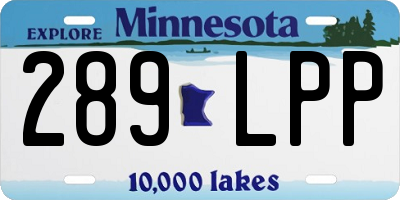 MN license plate 289LPP
