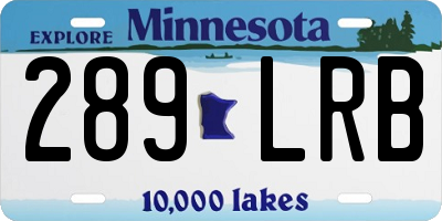 MN license plate 289LRB