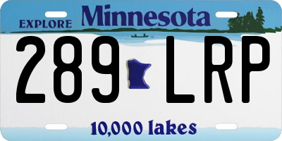MN license plate 289LRP