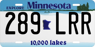 MN license plate 289LRR