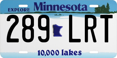 MN license plate 289LRT